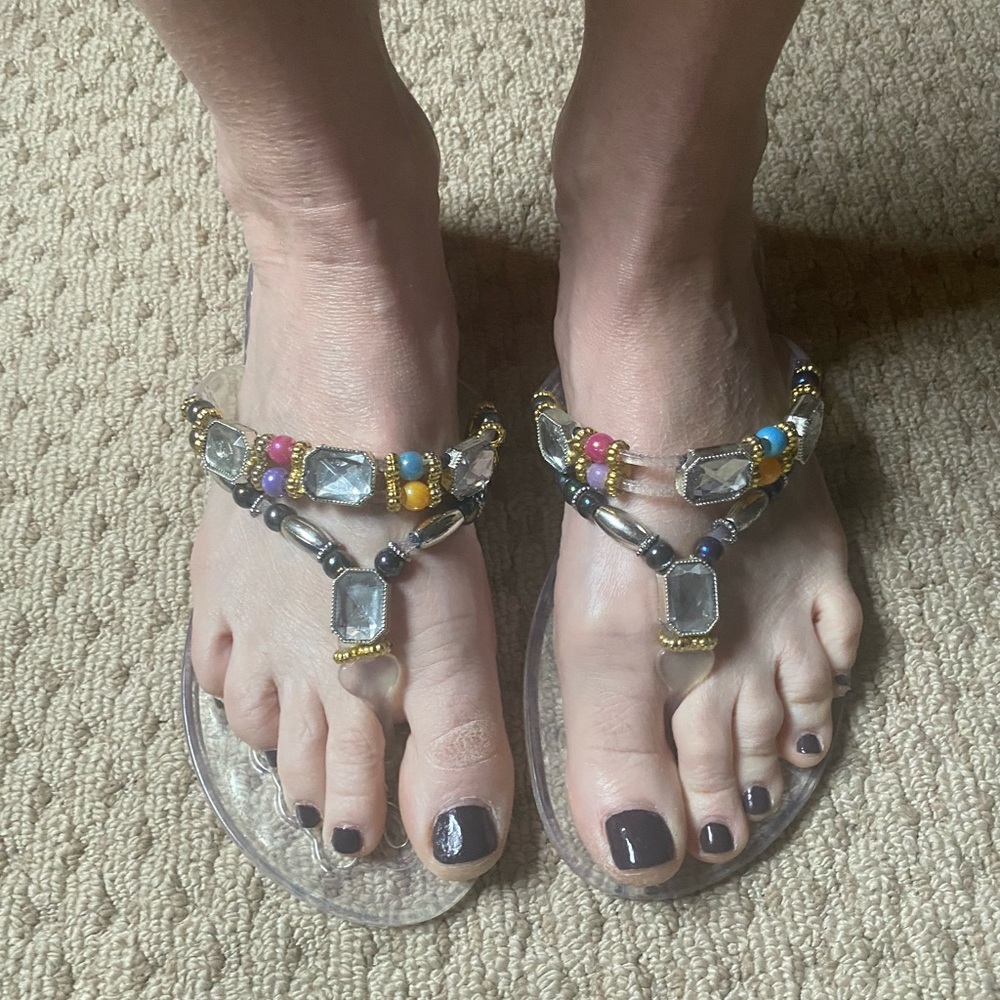 Lovely People jelly flip flops